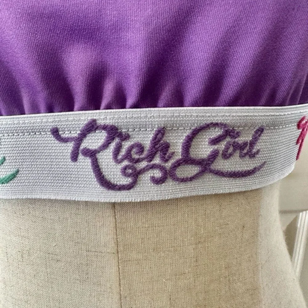 Rich Girl Candy purple sports bra